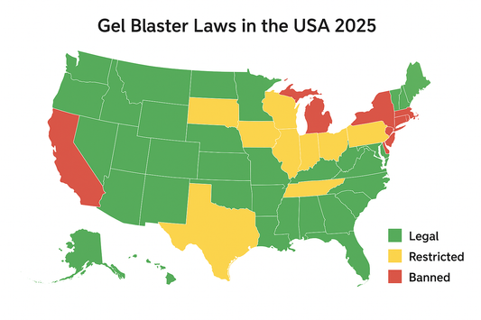 Gel Blasters USA 2025: Are They Legal? State-by-State Guide