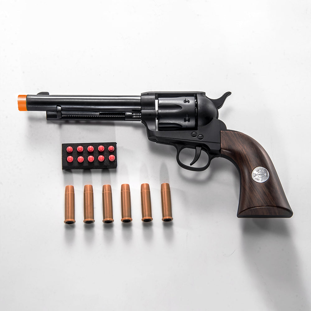 1873 Colt Revolver Nerf Blaster Toy - Authentic Cowboy Action with Safe EVA Darts image 2