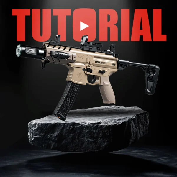 LH MPX Gel Blaster with 7 Colors of Lighted Silencer